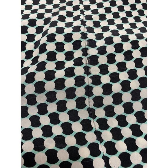 Kate Spade Black-white-Aqua Peter Pan Collar Dress Size 8 - Picture 7 of 7